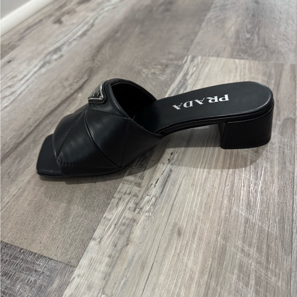 Prada Diagram Slide Sandal BLACK, Size 5US / 35EU - Picture 5 of 13